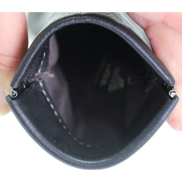 Fossil BLACK GENUINE LEATHER GLASSES SUNGLASSES CASE Sz 7"x3.5" - Picture 7 of 9